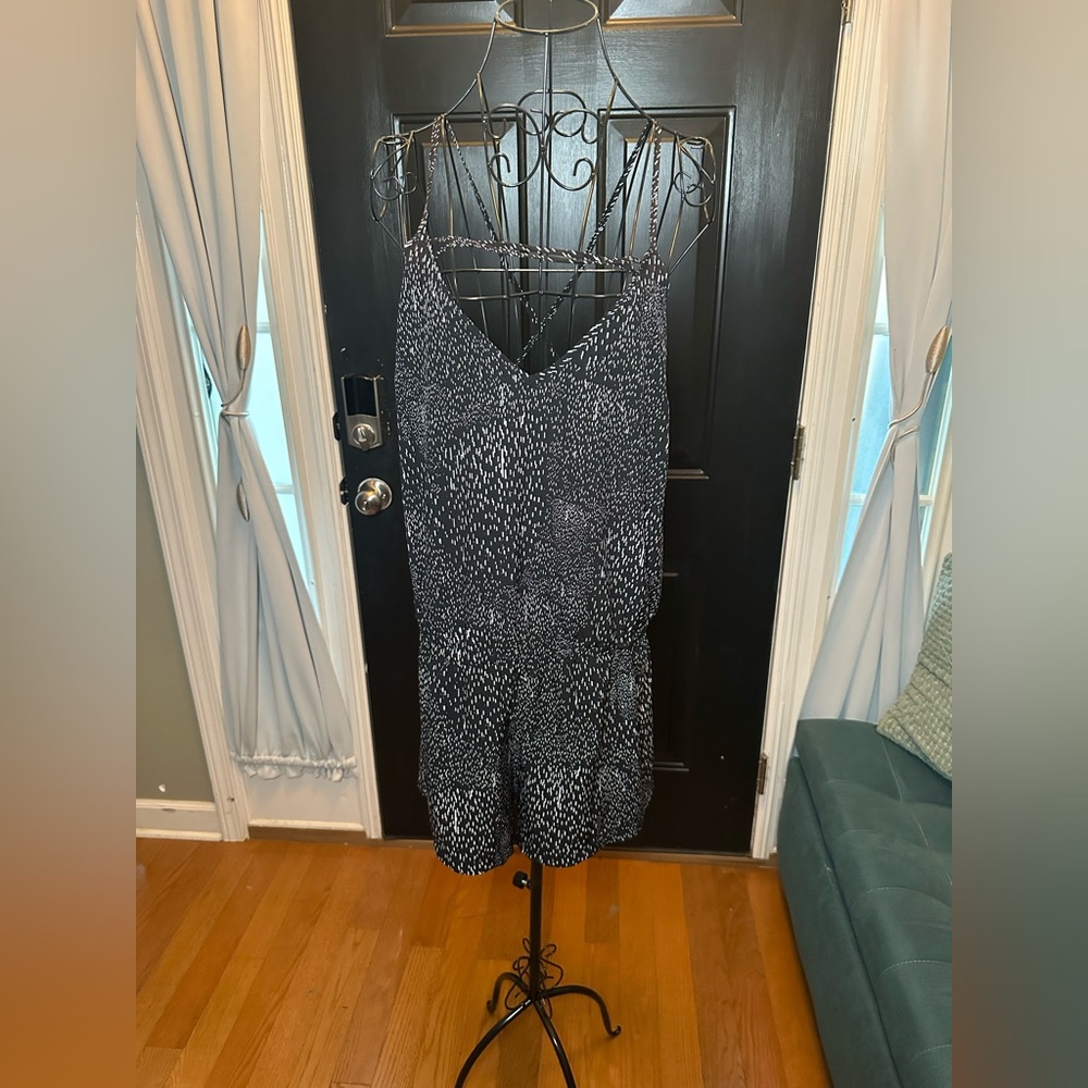 Black and White Patterned Romper